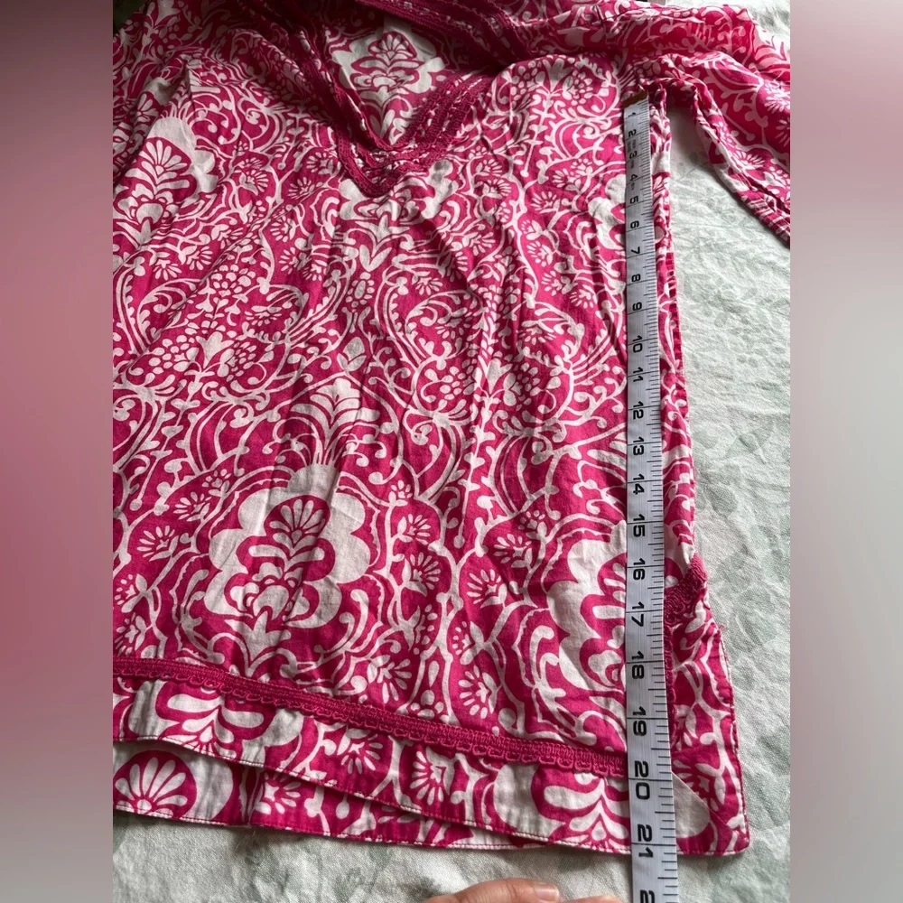 Banana republic Cotton lightweight Pink and white summer top Size M - Picture 4 of 8